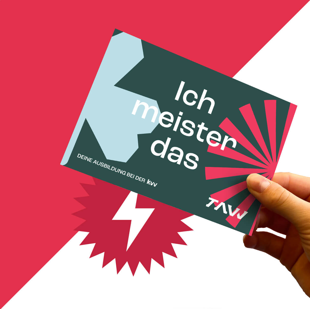 werbeagentur formtugend projekt kvv tavv ausbildung postkarte