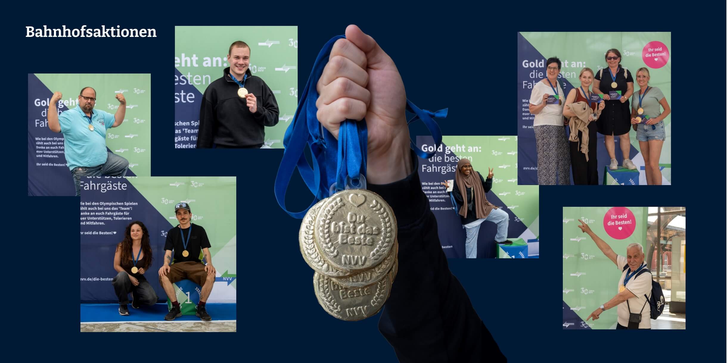 Werbeagentur formtugend NVV Die Besten Medaillen Aktionen Bilder von Fahrgästen