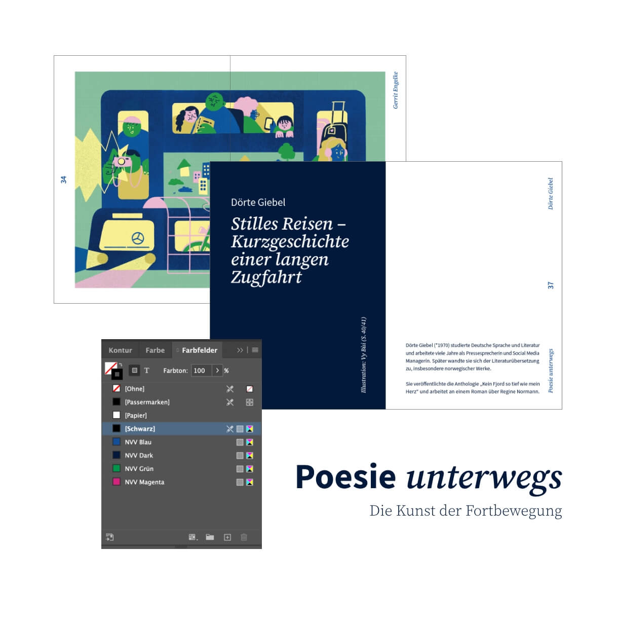 Werbeagentur formtugend NVV Poesie Unterwegs Heft Layout Design
