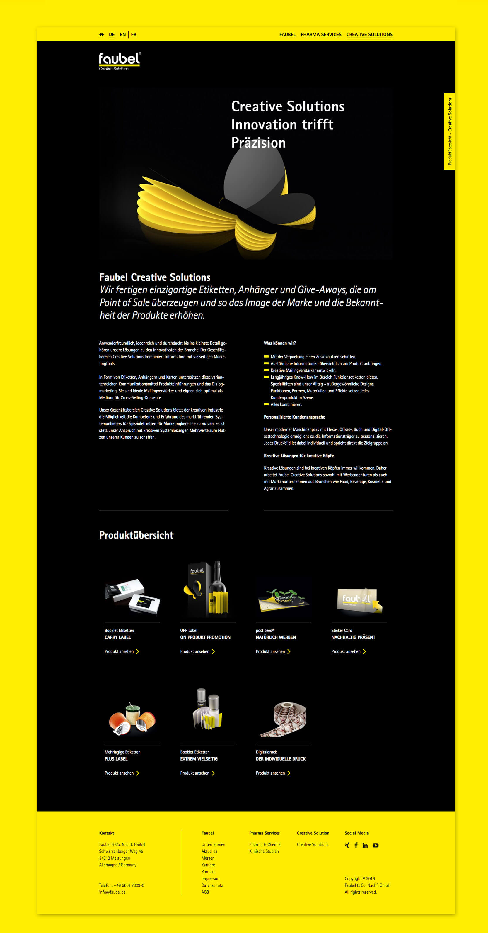 werbeagentur formtugend faubel website