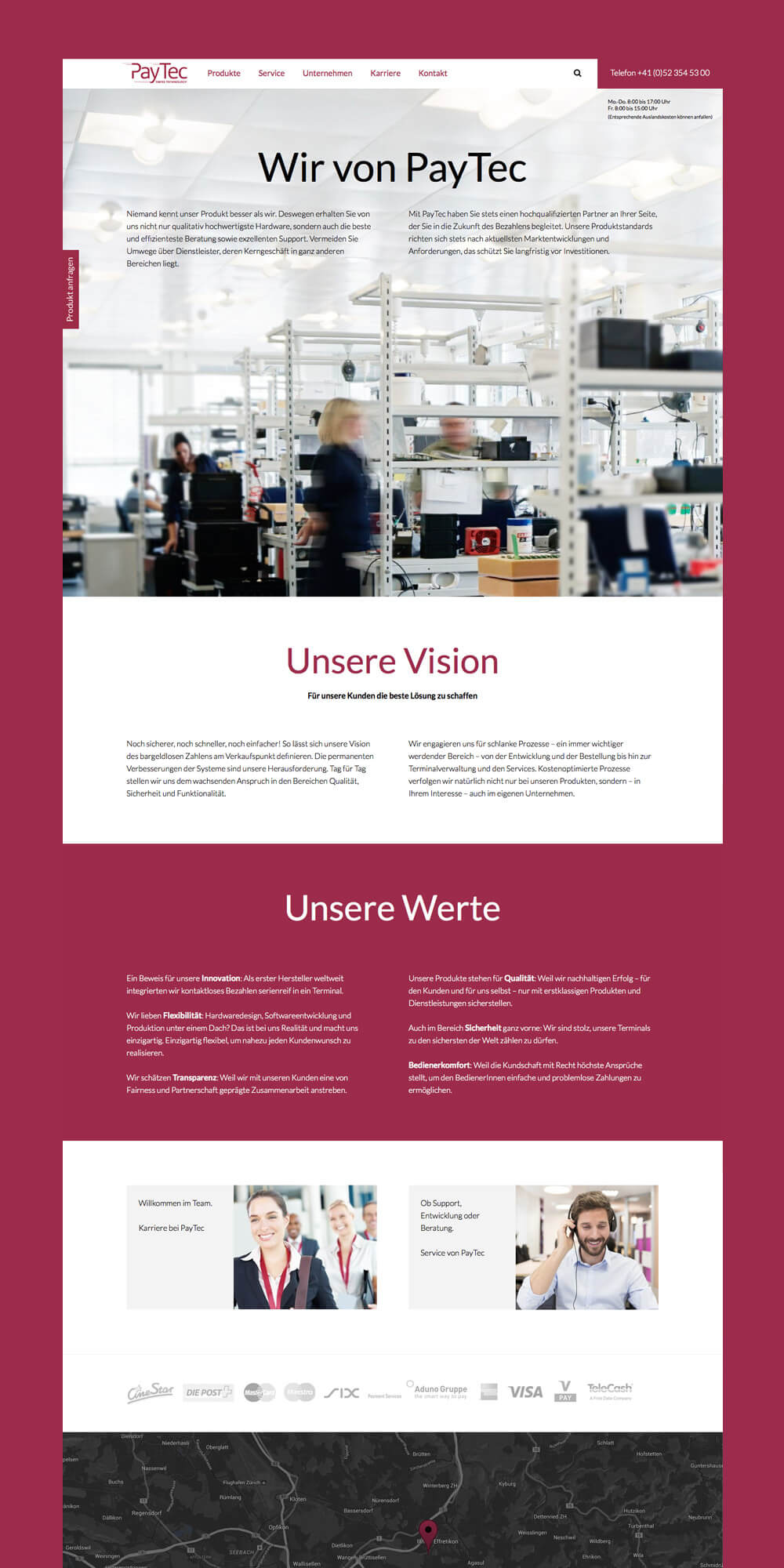 werbeagentur formtugend paytec website webdesign